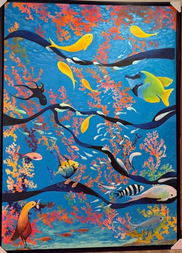 Underwater Splendor Acrylic on Canvas 84x64